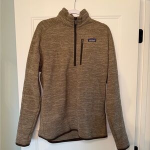 Patagonia Better Sweater 1/4 Zip Jacket • Men’s Large • Brown Heather